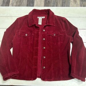AMI A.M.I jacket blazer red Button Workwear